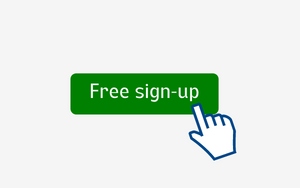 Mouse moving towards sign up buttom